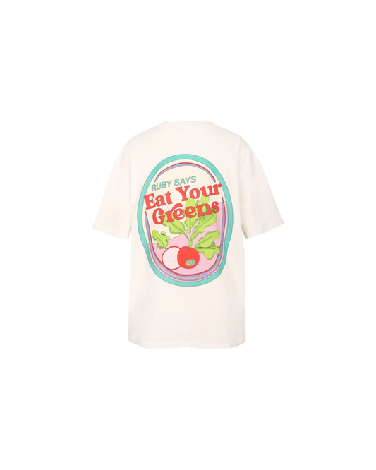 RUBY SAYS T-SHIRT EAT YOUR GREENS
