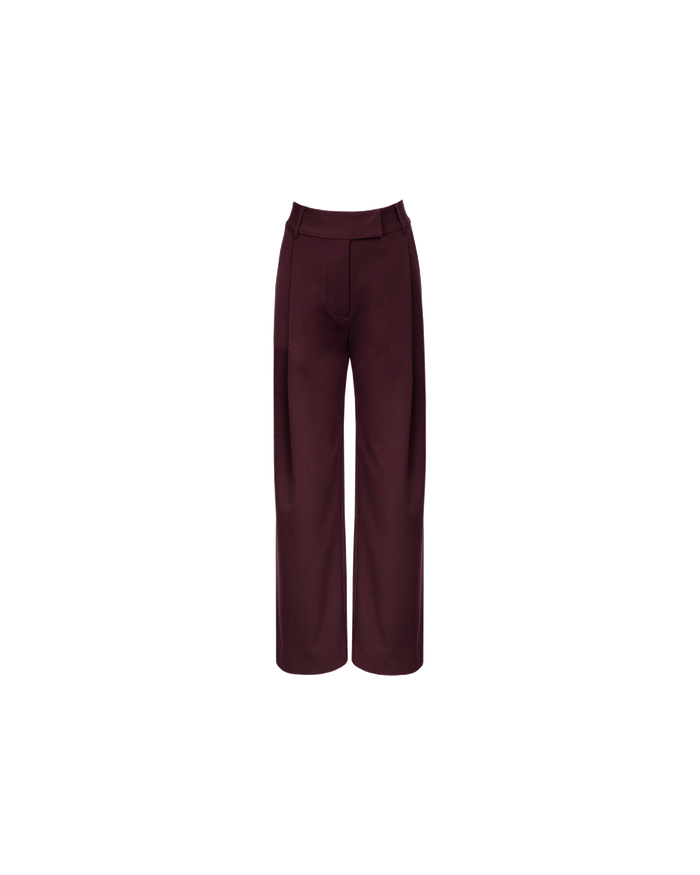 RUE TROUSER DEEP PLUM