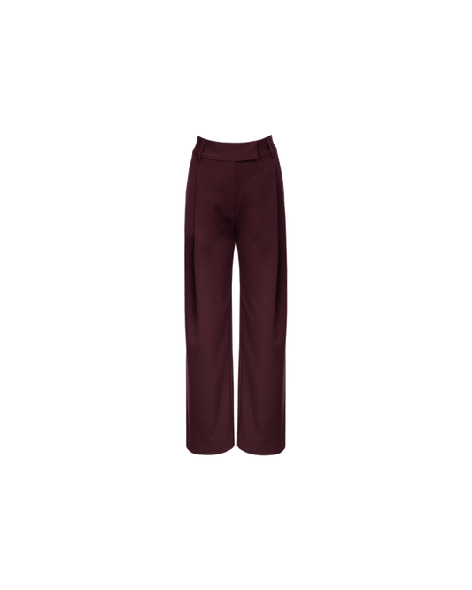 RUE TROUSER DEEP PLUM