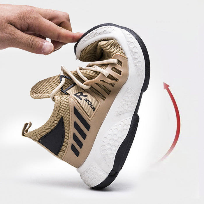 athletic shoes men black mesh sneaker with red accents and sculpted EVA sole for gym training and casual style
