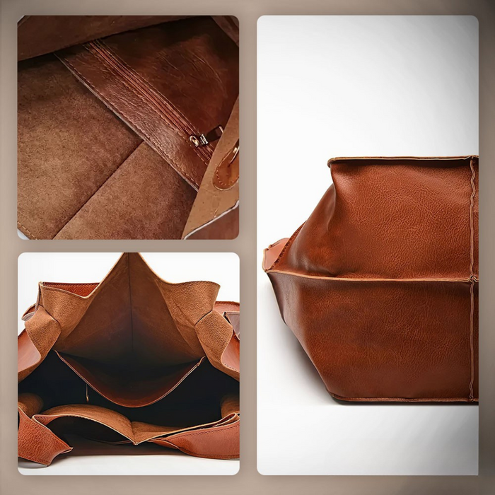 Ruth - Timeless Allure Vegan Leather Tote Bag
