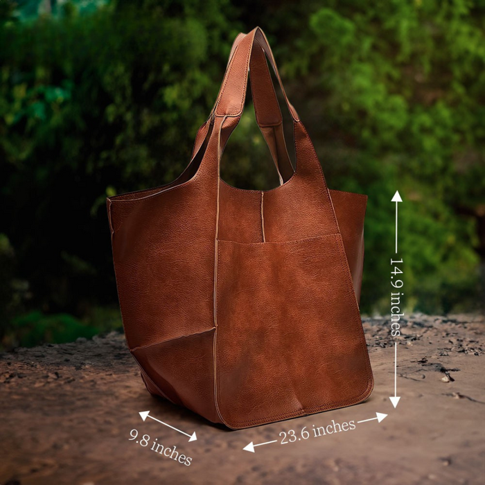 Ruth - Timeless Allure Vegan Leather Tote Bag