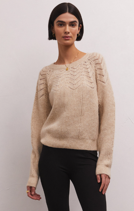 Sabine Pointelle Sweater
