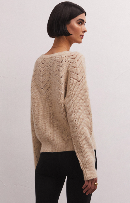Sabine Pointelle Sweater