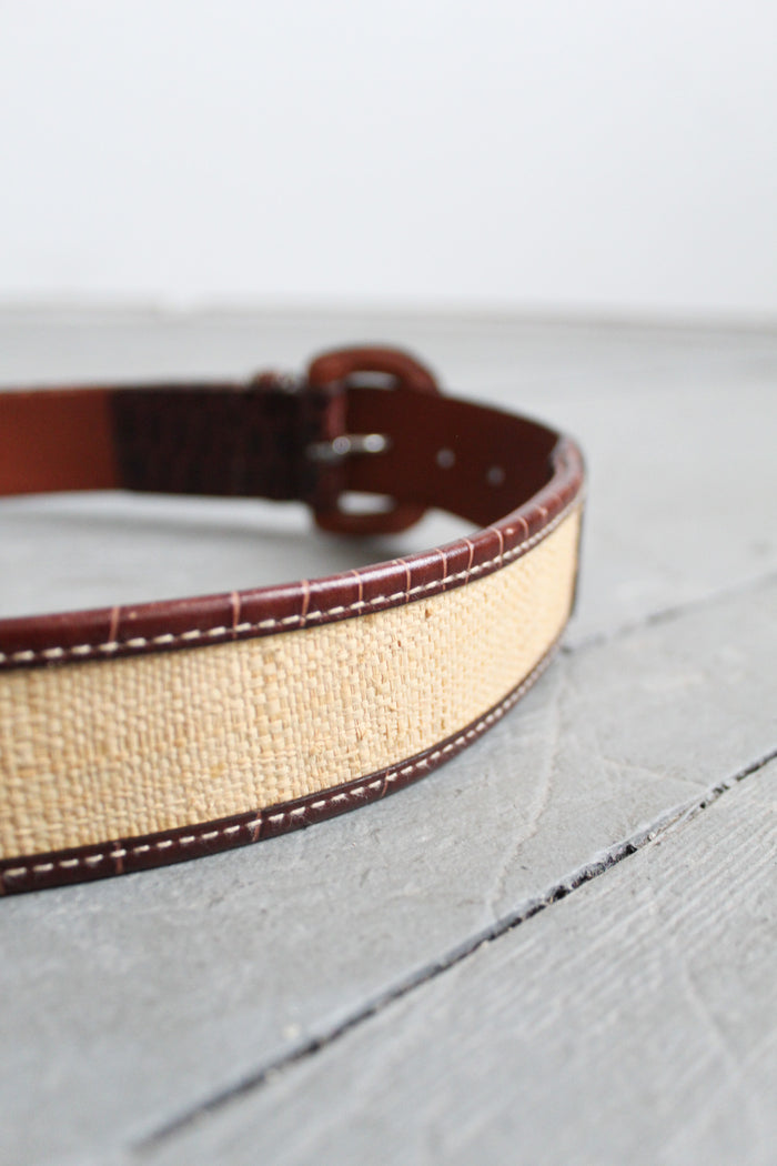 safari leather belt