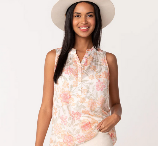 Sami Button Front Tank Top