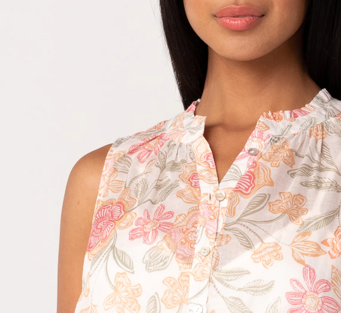 Sami Button Front Tank Top