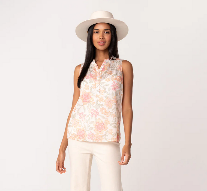 Sami Button Front Tank Top