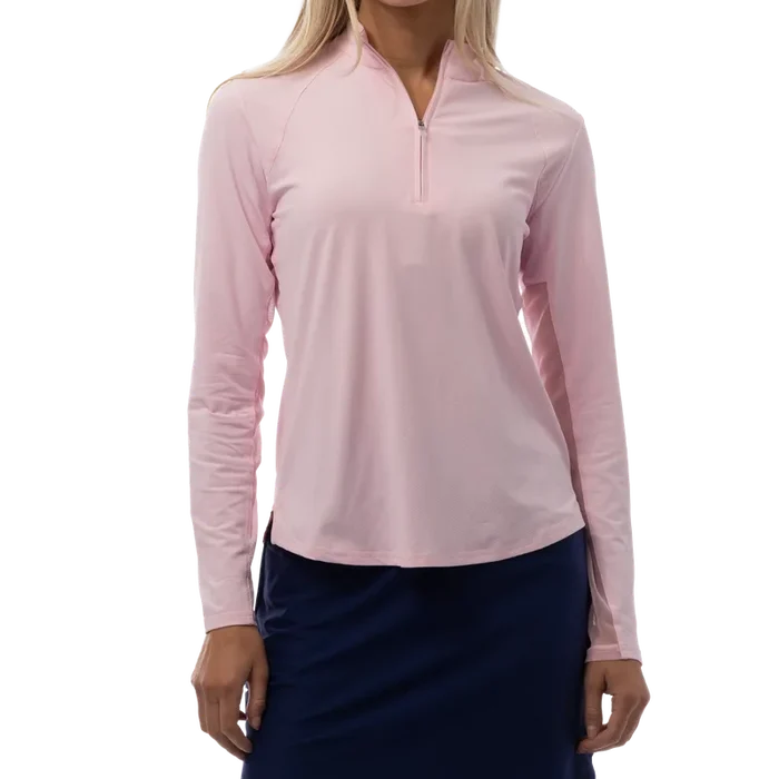 SanSoleil Soltek Lux L/S Mock - Ballet Pink