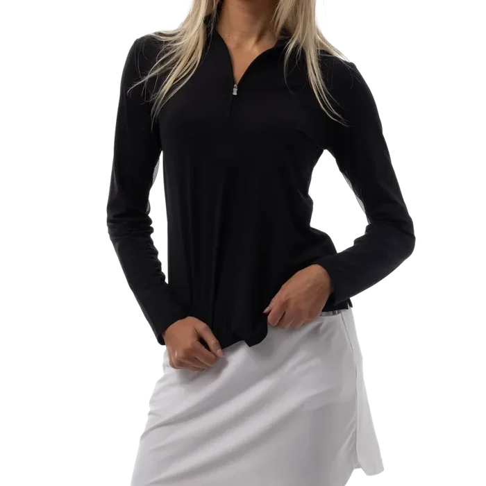 SanSoleil Soltek Lux L/S Mock - Black
