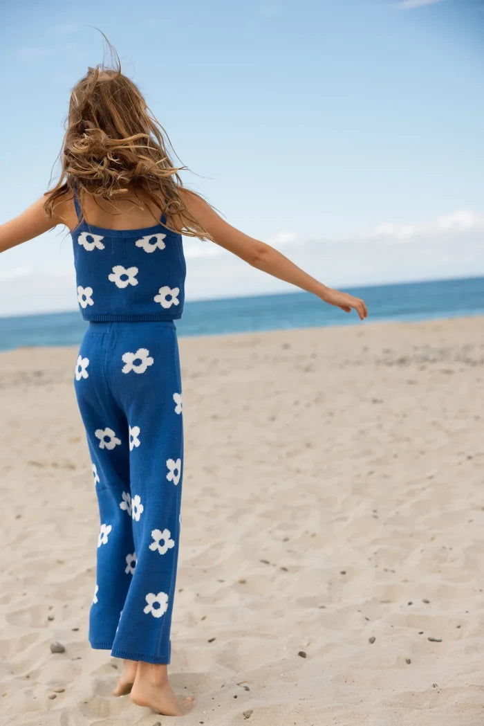 Seaesta Daisy Knit Set / Navy