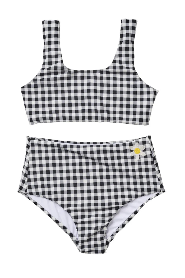 Seaesta Surf Seaside Gingham Two-Piece Swimsuit – Girls