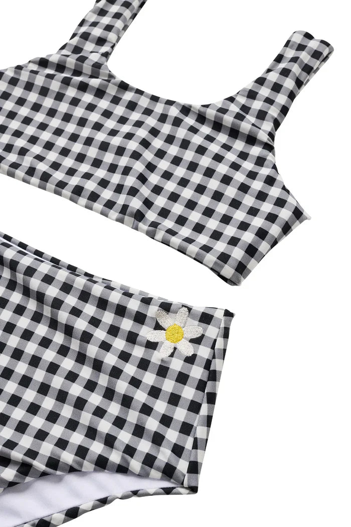 Seaesta Surf Seaside Gingham Two-Piece Swimsuit – Girls