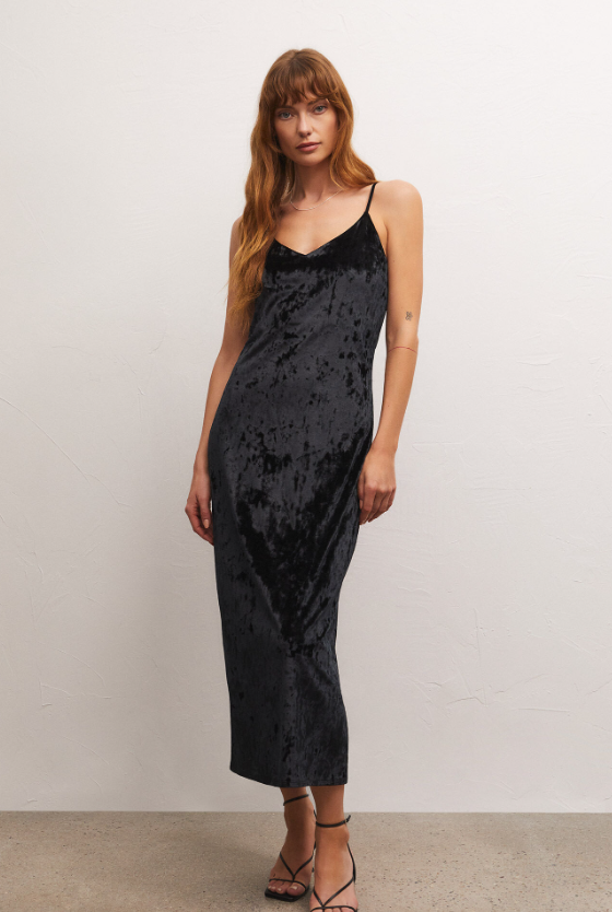 Selina Crushed Velvet Dress
