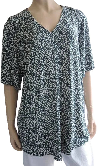 Shelz Stretch V Neck Top