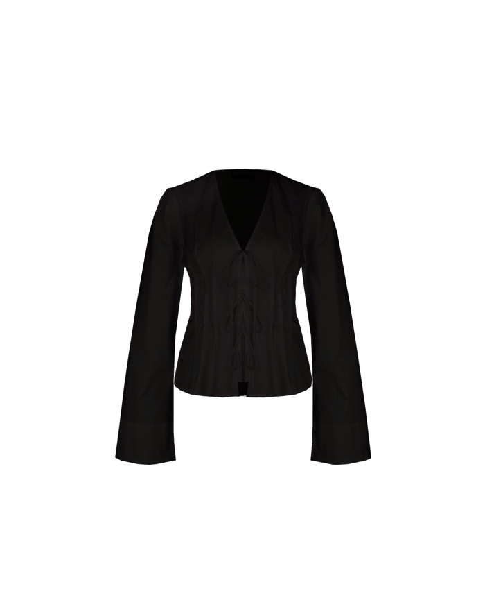 SIMONA LONG SLEEVE BLOUSE BLACK