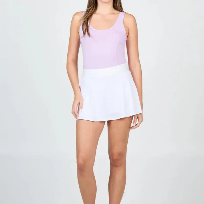 Sofibella Hi Waist Skort (14") - White