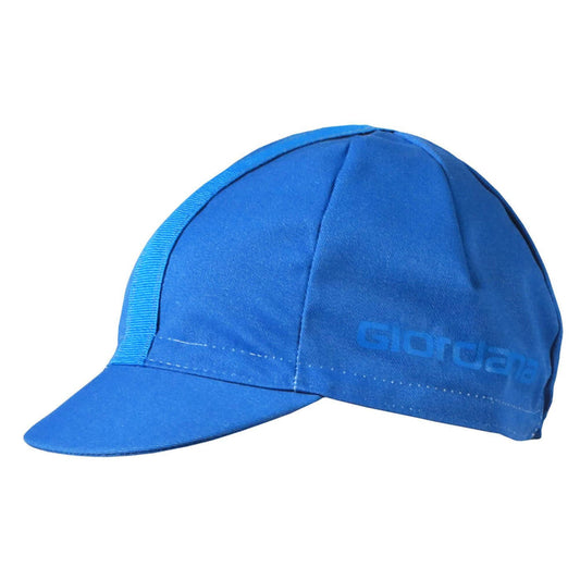 Solid Cotton Ribbon Cap by Giordana Cycling, CLASSIC BLUE, Made in Italy