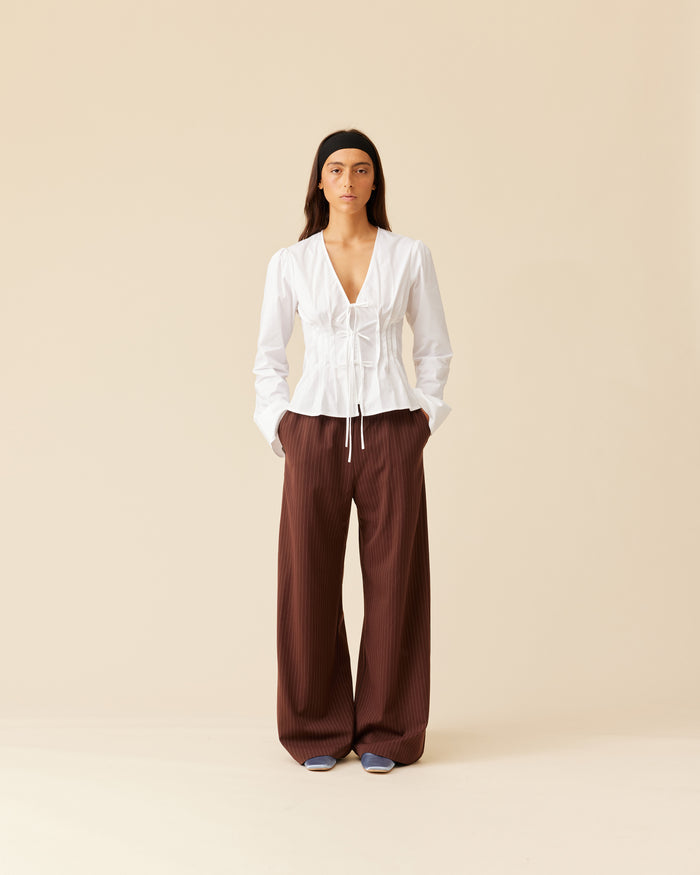 SONNY PANT BROWN STRIPE