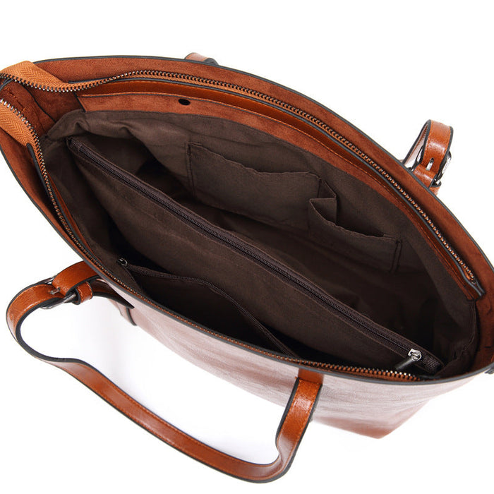 Sophia - Refined Elegance Vegan Leather Tote Bag