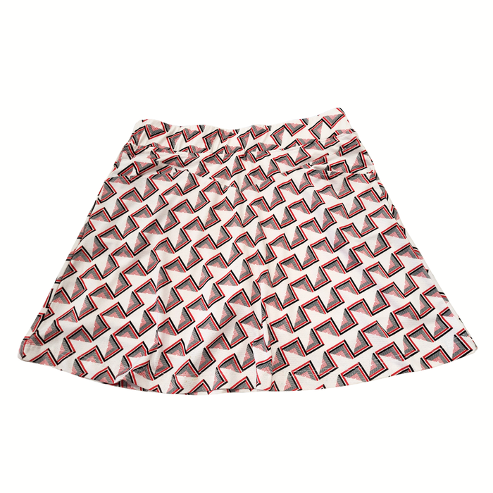 Sport Haley Red & Black Triangle Printed Skort Size S
