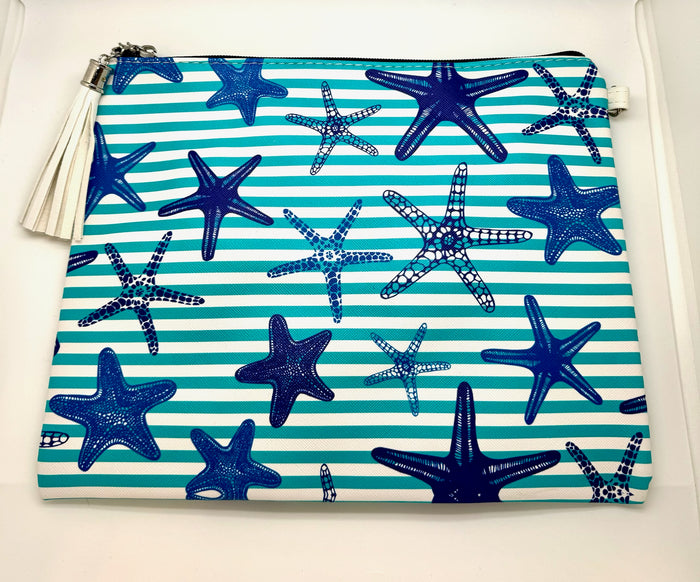 Starfish Bags Striped Red and Blue