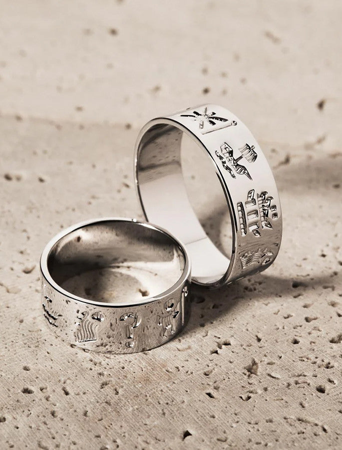 Sterling Silver History of Ireland Ring