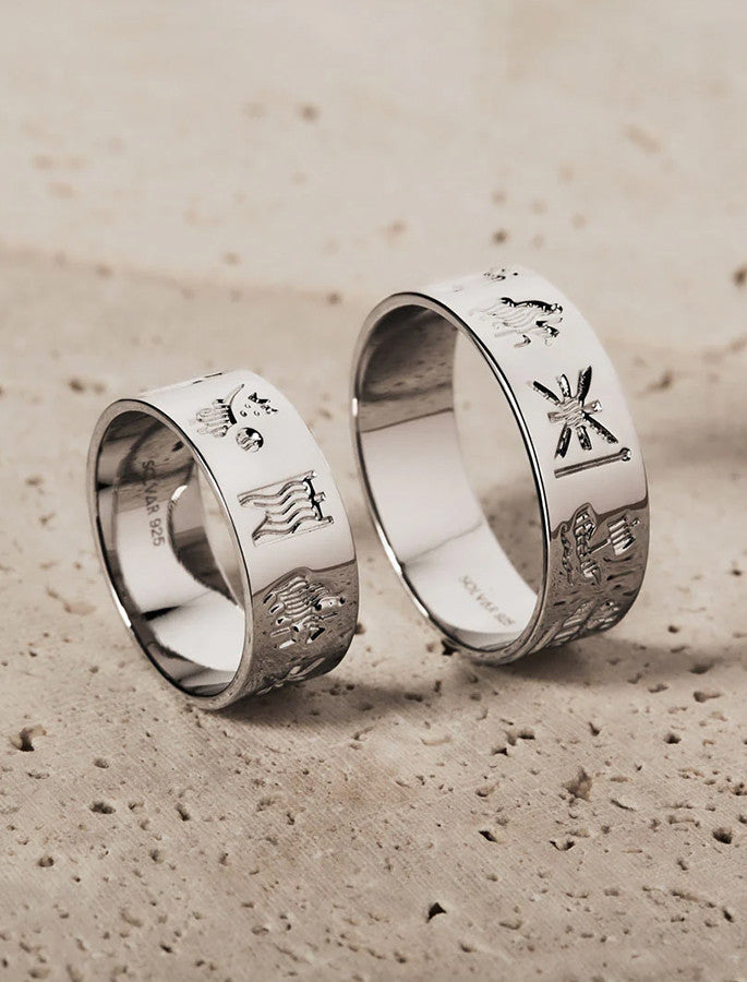 Sterling Silver History of Ireland Ring