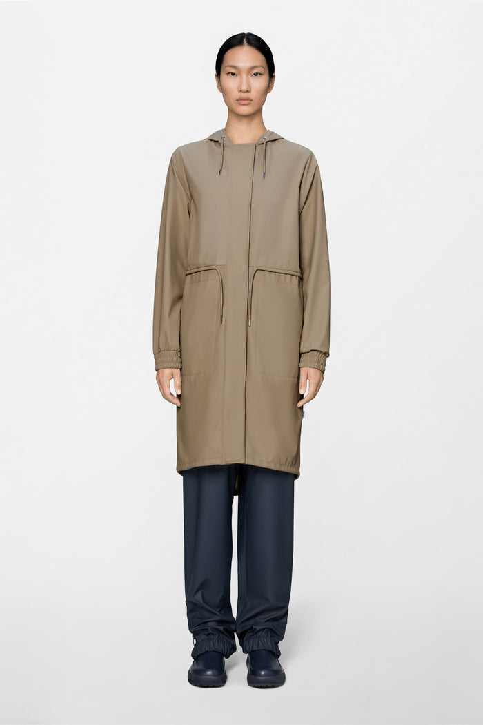 RAINS String W Parka Beige Jacket