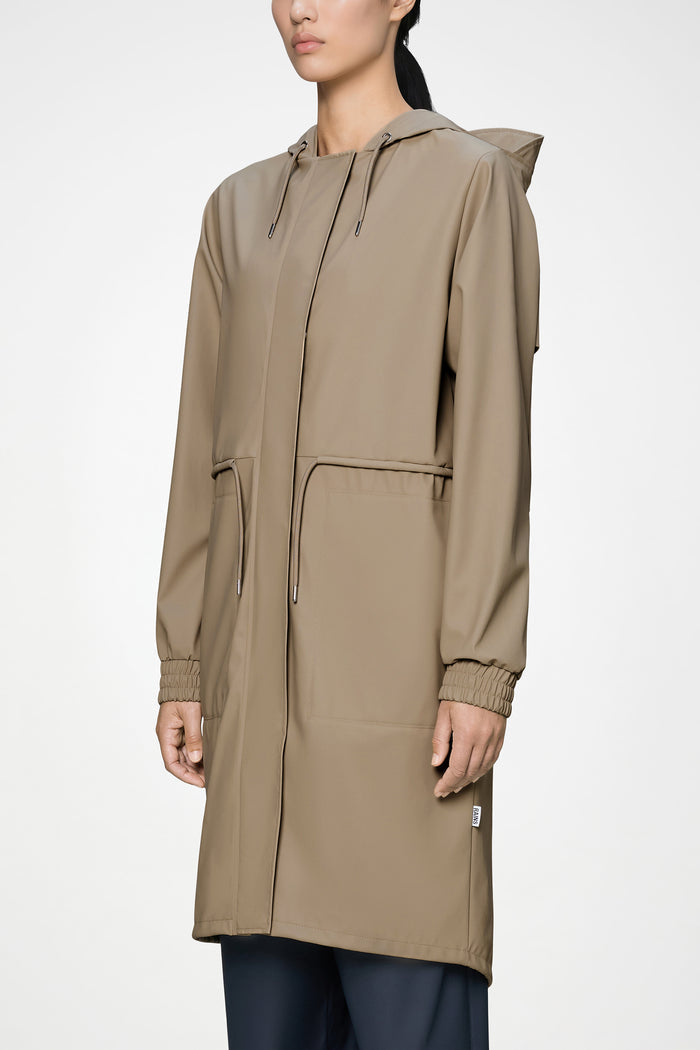 RAINS String W Parka Beige Jacket