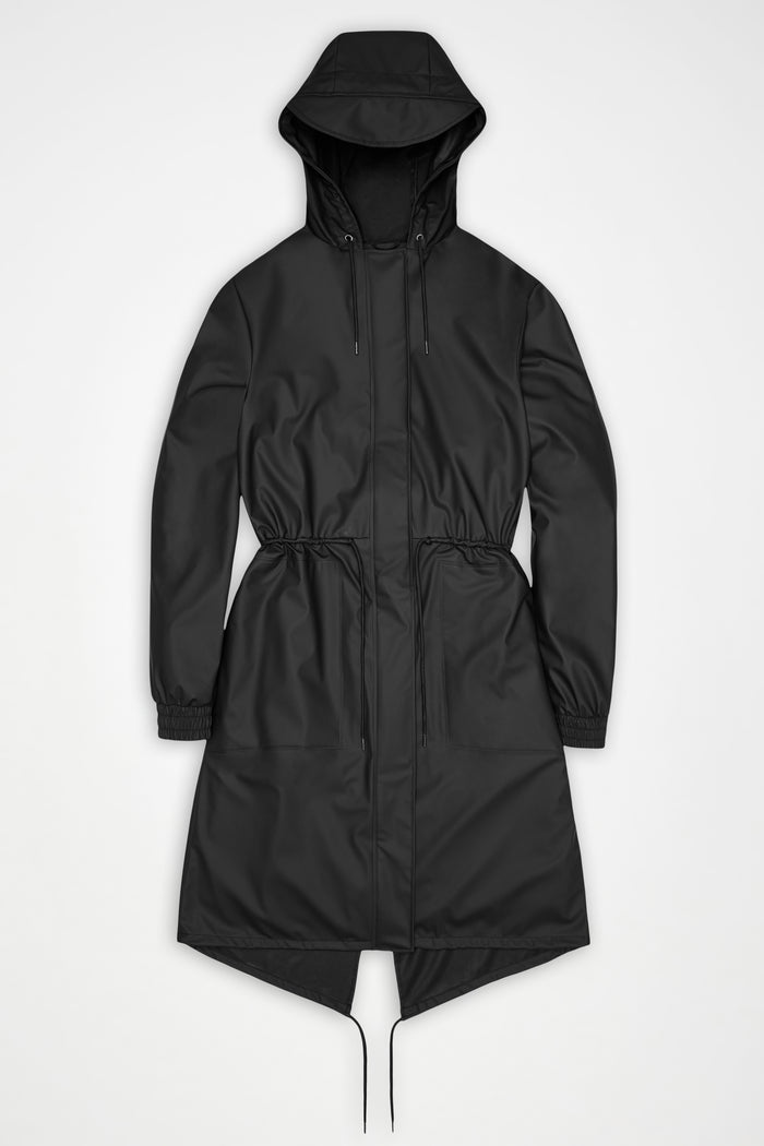 RAINS String W Parka Black Jacket