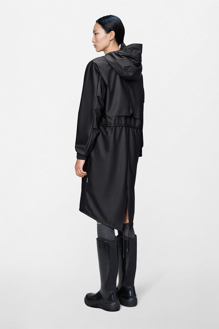 RAINS String W Parka Black Jacket