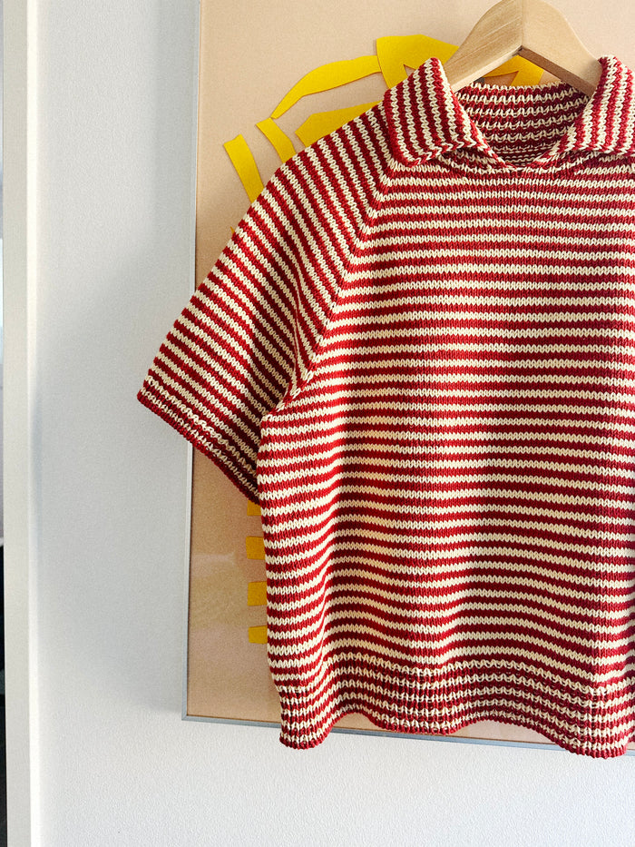 Stripe Overload Polo Tee