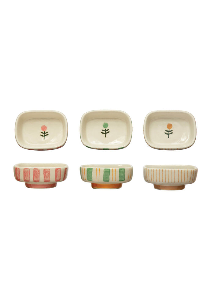 Striped Flower Dish