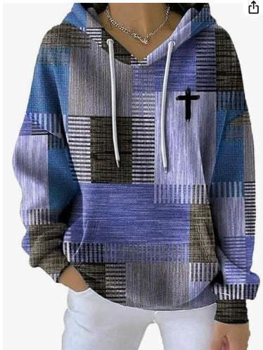 Blue Purple Plaid / L