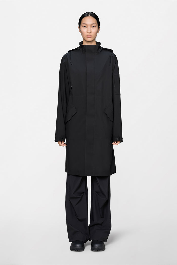 RAINS Suva Hardshell Coat Black Jacket