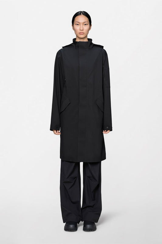 RAINS Suva Hardshell Coat Black Jacket