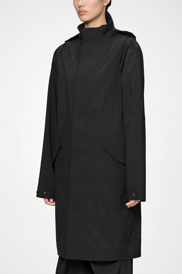 RAINS Suva Hardshell Coat Black Jacket