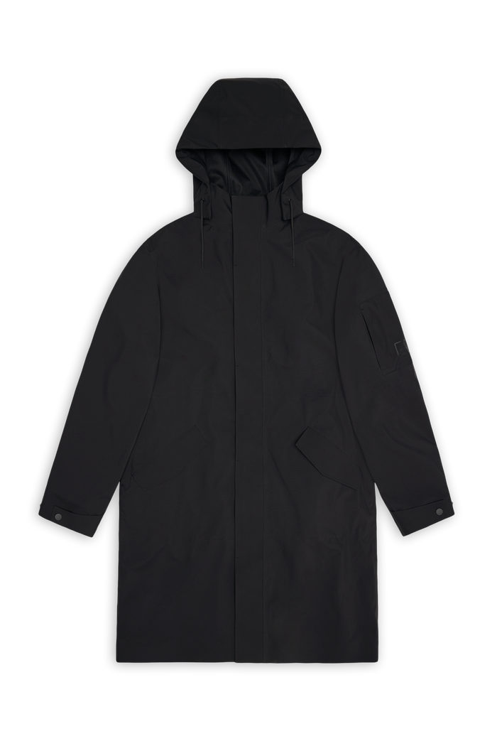 RAINS Suva Hardshell Coat Black Jacket