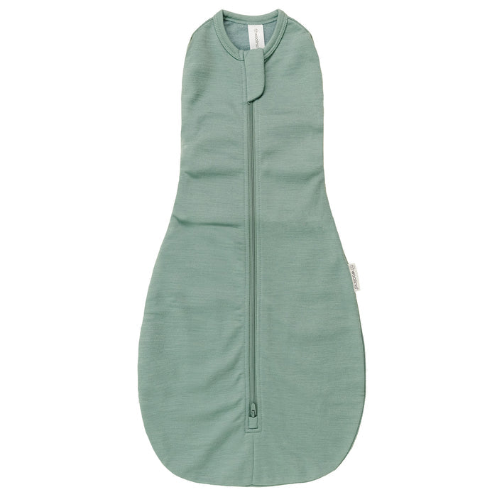 Swaddle Bag, Merino Wool, Newborn to 3 Months, Aloe
