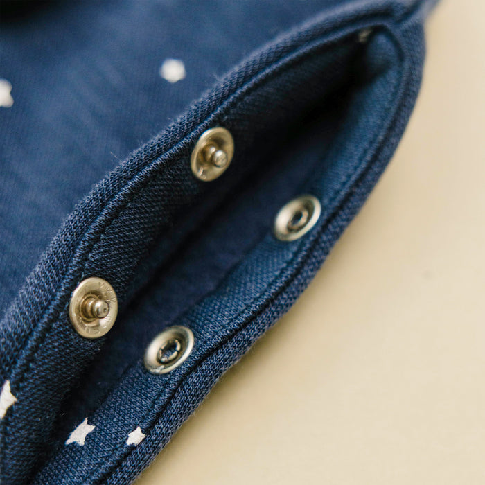 Swaddle Bag, Merino Wool, Newborn to 3 Months, Star Indigo