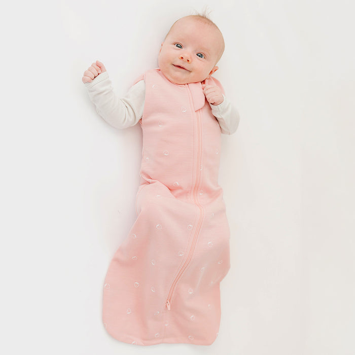 Swaddle Bag, Merino Wool, Newborn to 3 Months, Strawberry