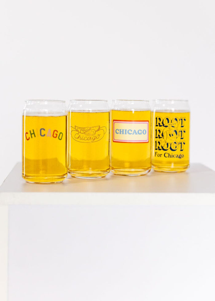 Sweet Home Chicago Can Glass