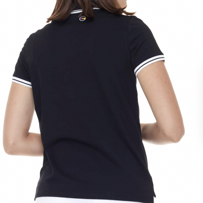 Swing Control Pique S/S Polo - Black