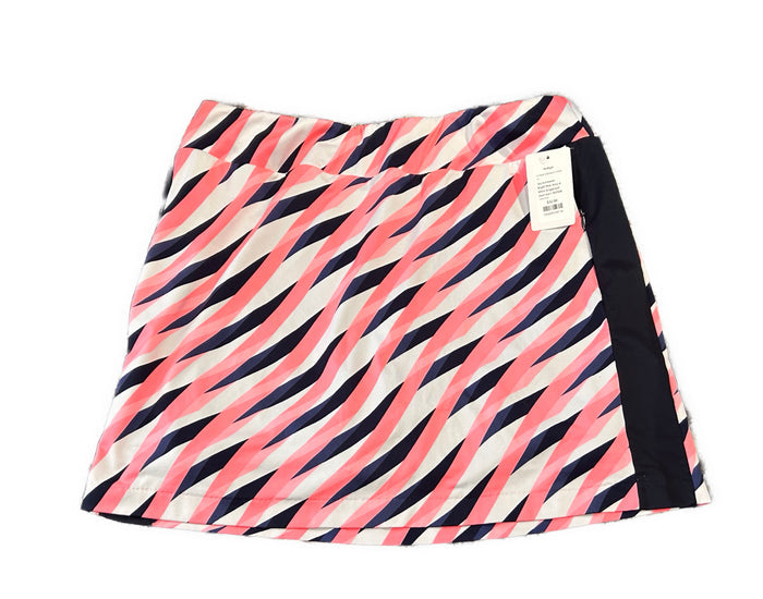 Tail Activewear Bright Pink, Navy & White Striped Golf Skort Size L MSP$98