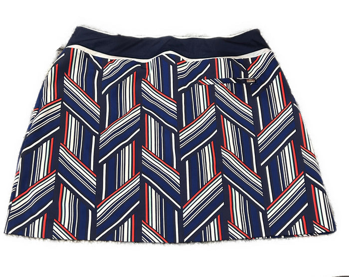 Tail Red, White, Royal & Navy Speed Skort Size M