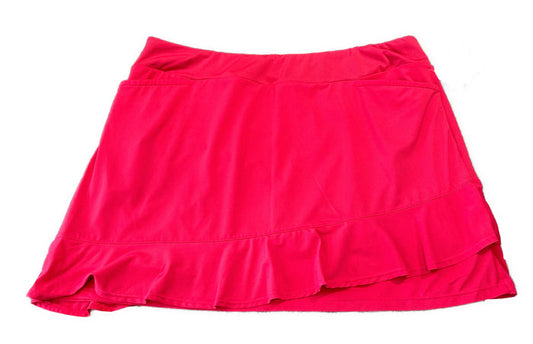 Tail White Label Pink Ruffled Layer Skort Size XL