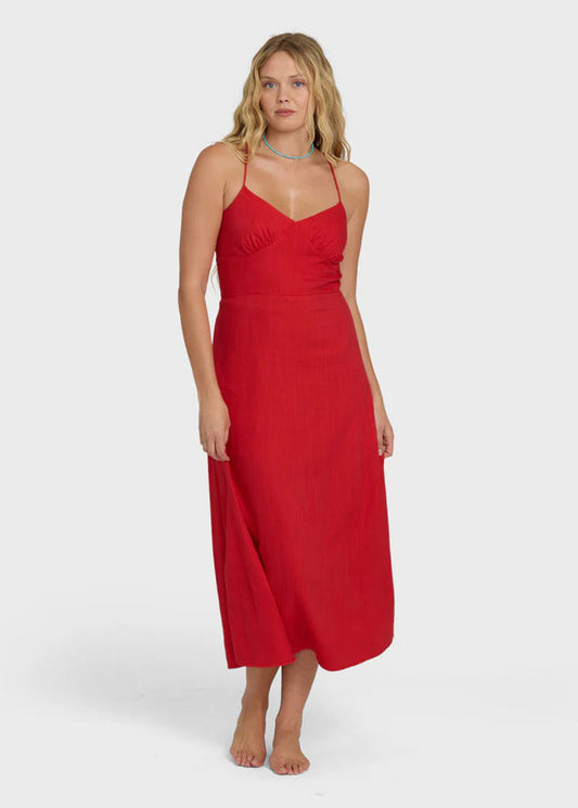 Take It Back Maxi Dress - Fiesta Red