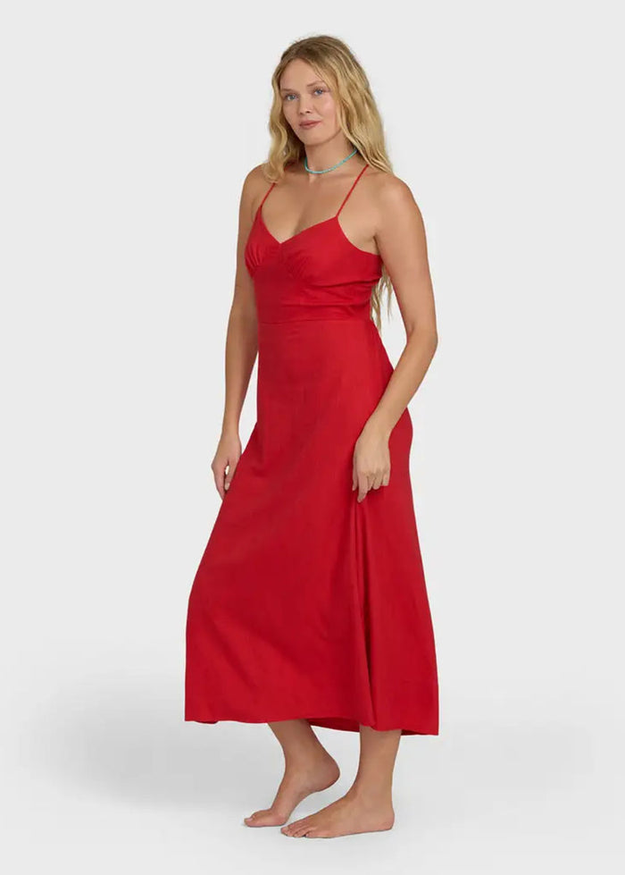 Take It Back Maxi Dress - Fiesta Red