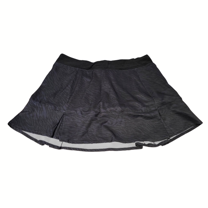 Tasc Black Zebra Print Flounce Skort Size S MSP$74